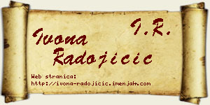 Ivona Radojičić vizit kartica